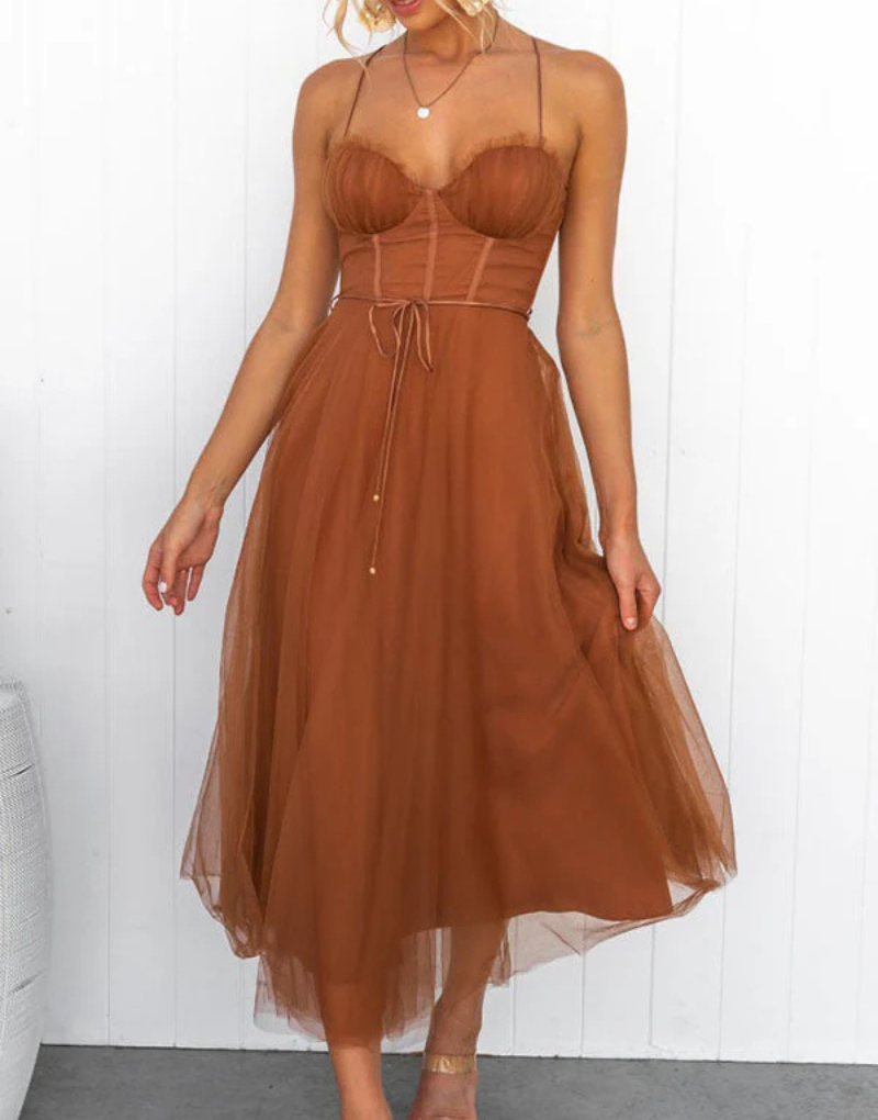 Women's Sleeveless Maxi Dress V-Neck Lightweight - VibreMode