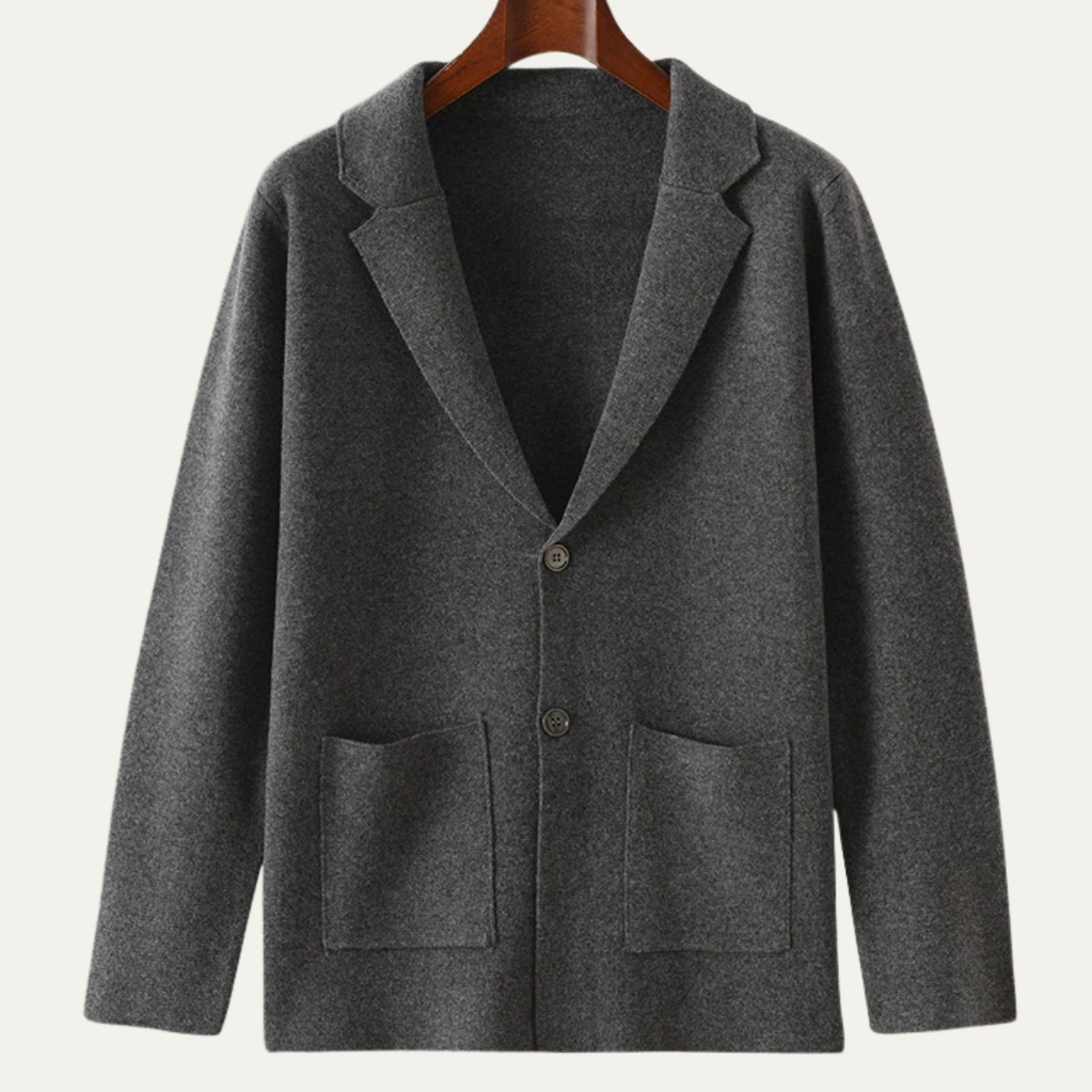 Men's Soft Wool Cardigan 100% Wool