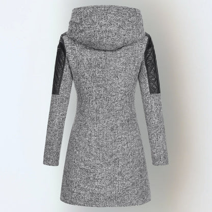 Women's Asymmetrical Zip Hooded Coat