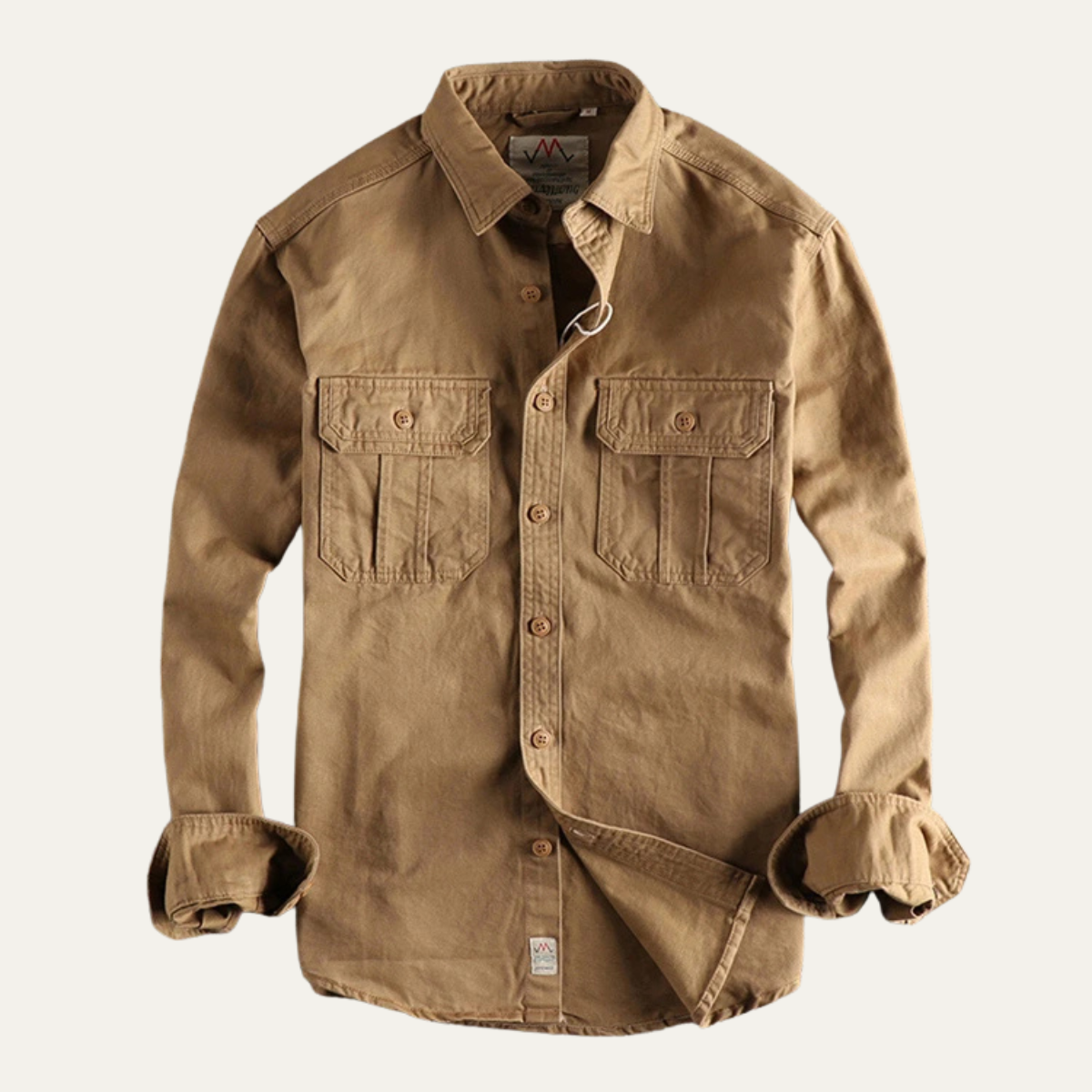 Men's Utility Shirt Jacket Vintage Washed Casual