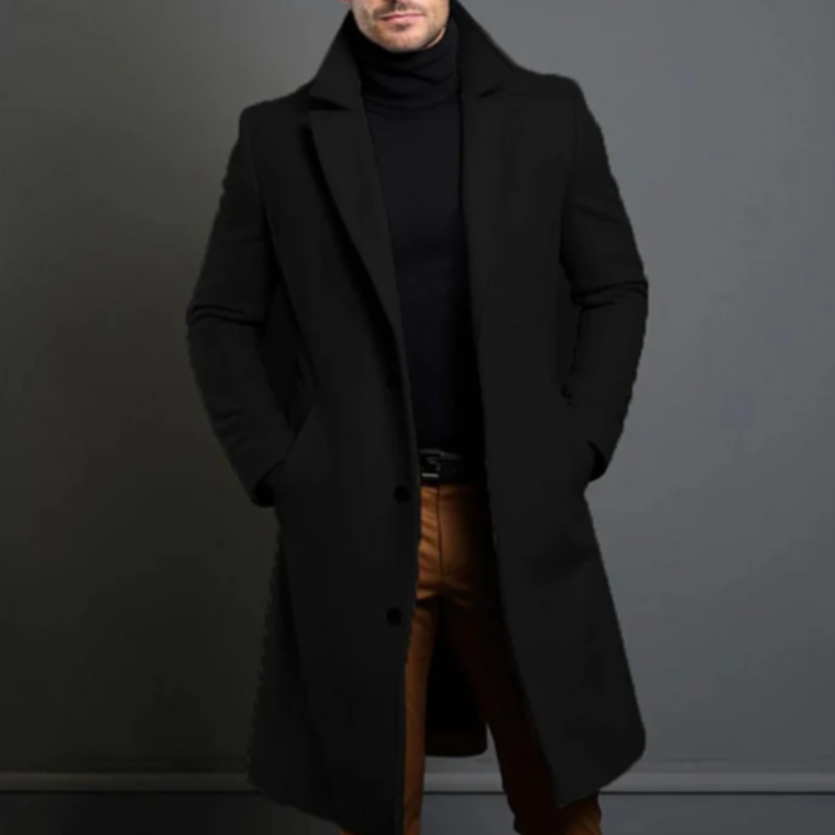 Men's Classic Wool Overcoat
