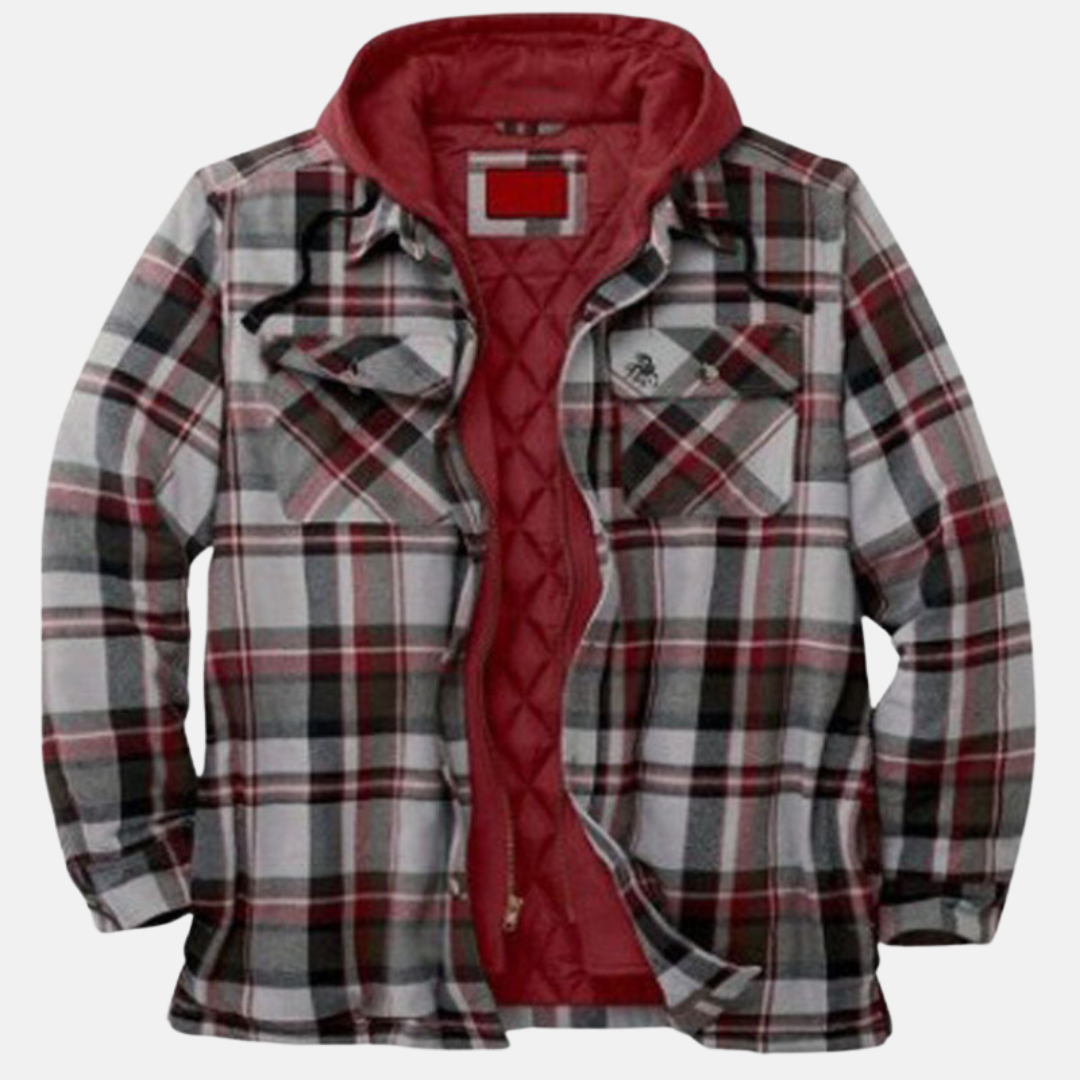Warm Plaid Men's Flannel Shirt Jacket