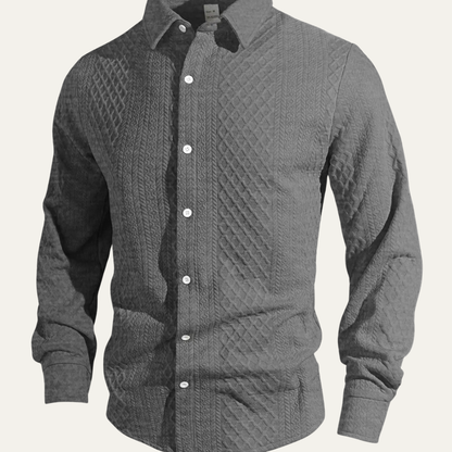 Men's Knit Business Casual Shirt