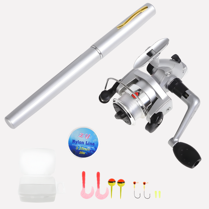 Portable Telescopic Fishing Rod Reel Set Compact