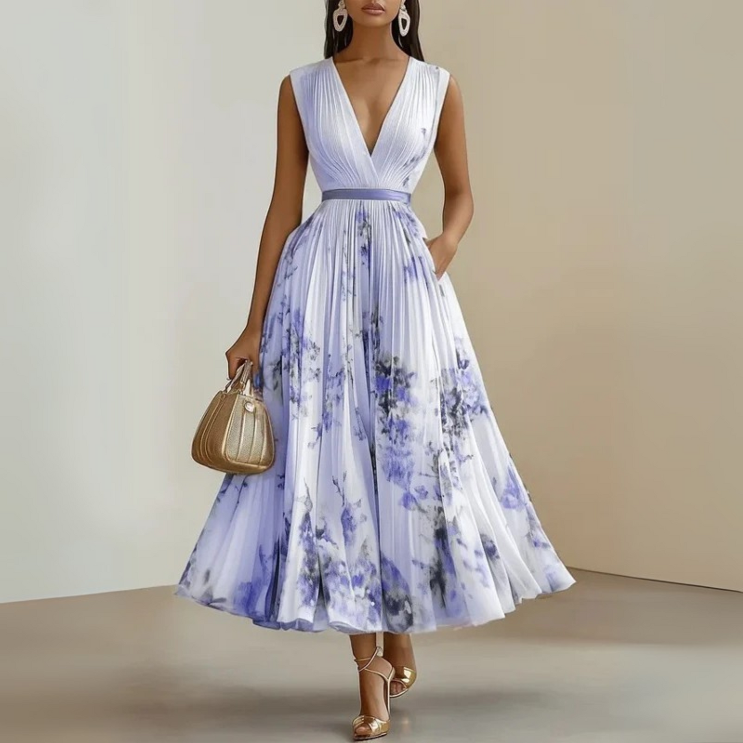 Loose Fit Strapless Beach Maxi Dress