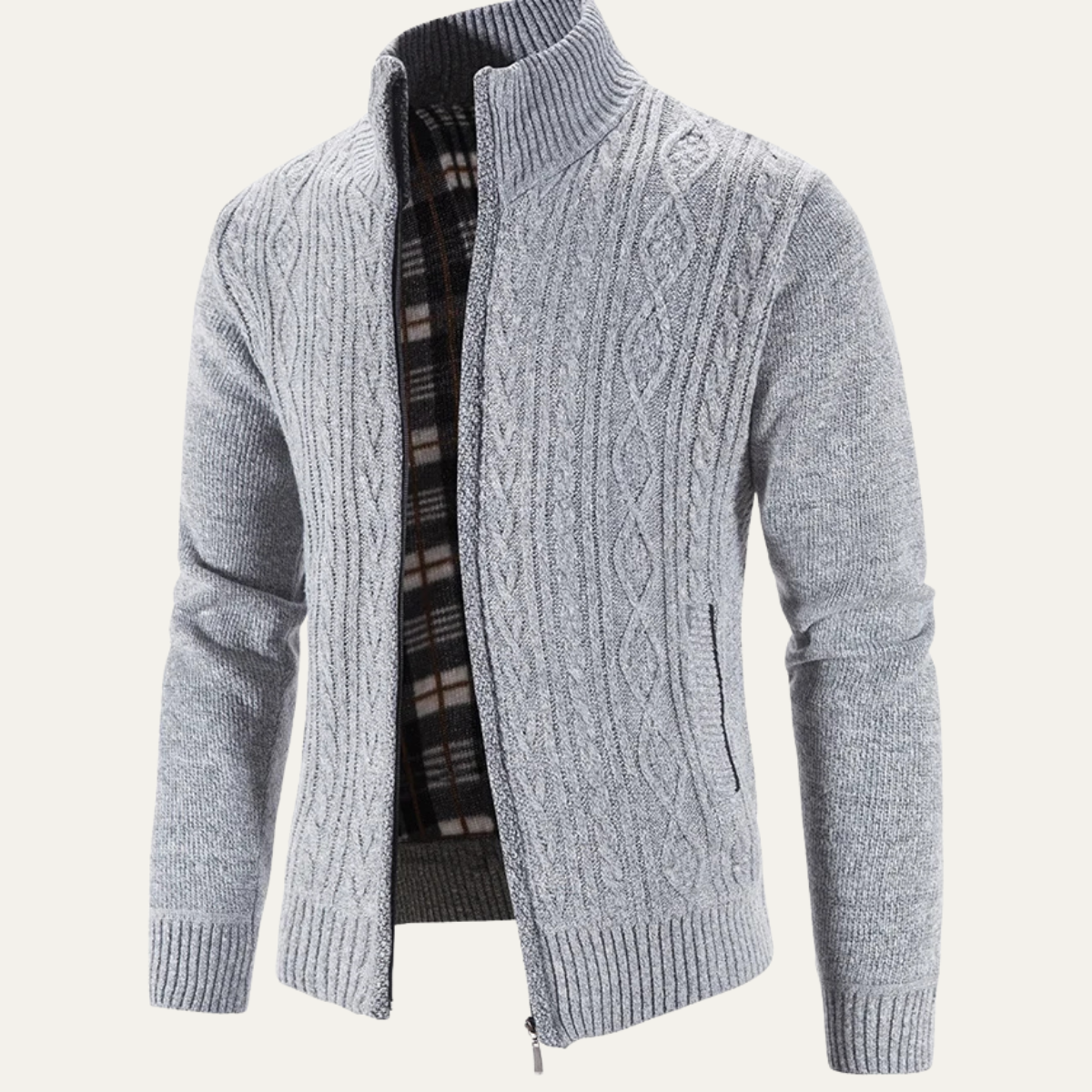 Men's Warm Fleece Zip Up Jacket