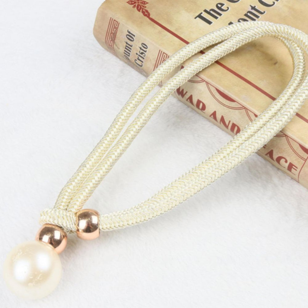 Elegant Pearl Curtain Tie Back 2-Piece Set