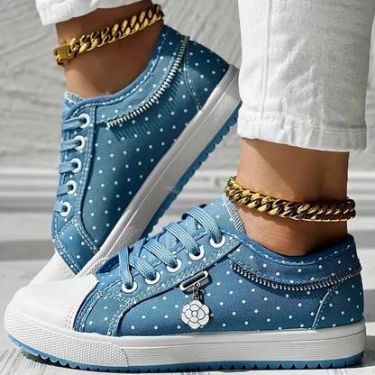 Women's Casual Sneakers Floral Panels