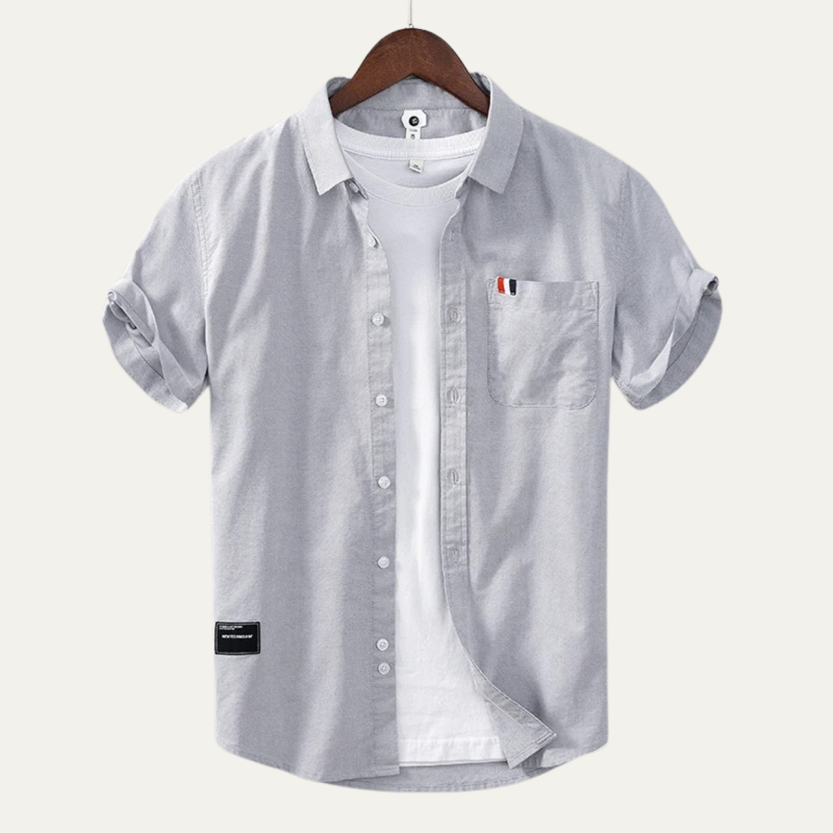 Men's Slim Fit Cotton Button Up Shirt
