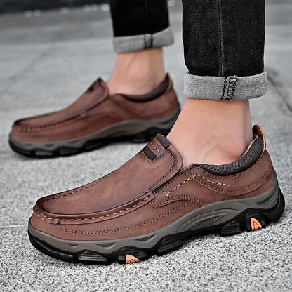Men's Slip-On Loafers Round Toe Casual
