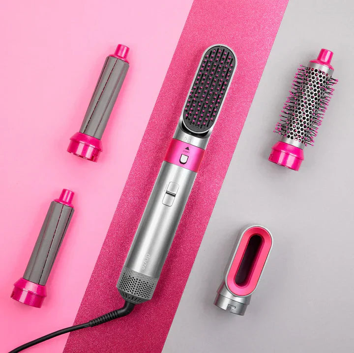 4-In-1 Hair Styler Curl Straighten Brush