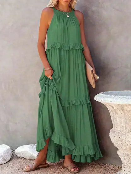 Women's Maxi Dress Layered Tier Design