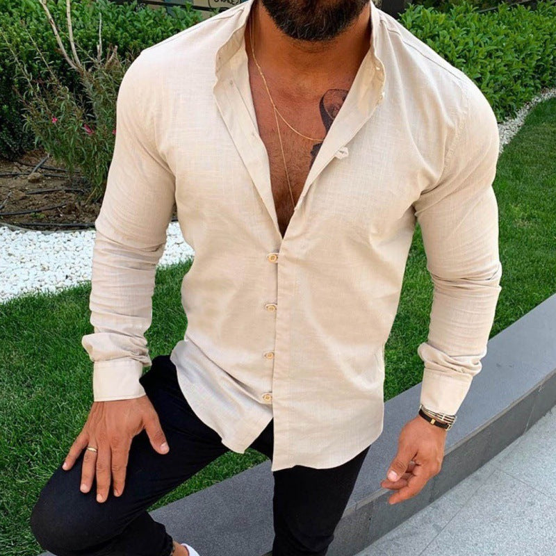 Men's Linen Dress Shirt
