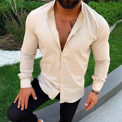 Men's Linen Dress Shirt