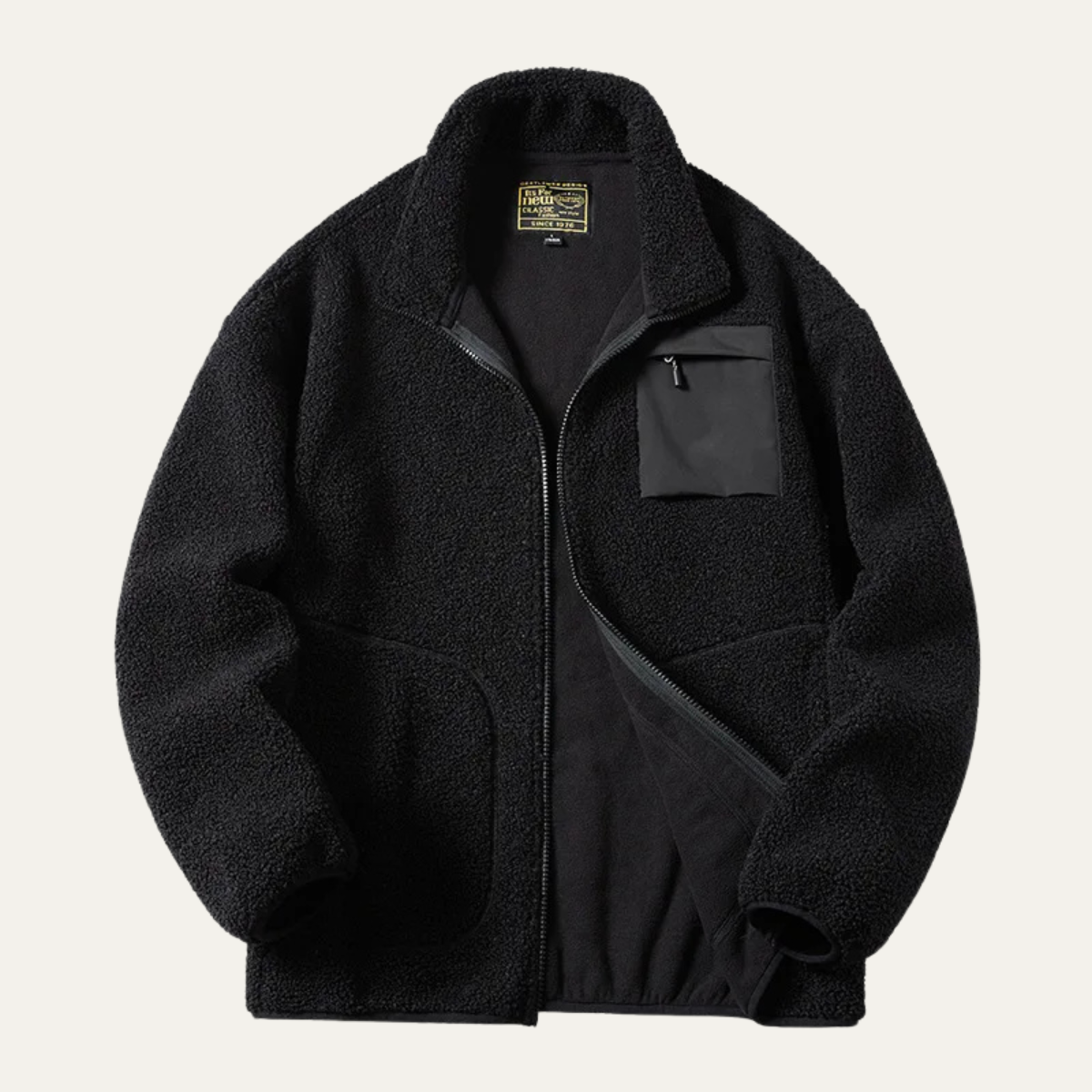 Men's Thick Fleece Zip Up Sweater