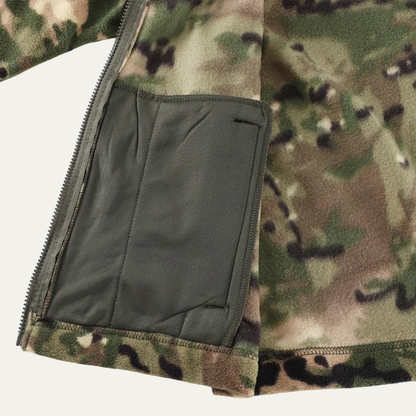Men's Camouflage Fleece Jacket Warm Zip Up