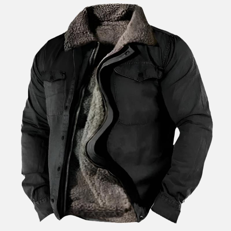 Men's Sherpa Lined Jacket Warm Interior - VibreMode