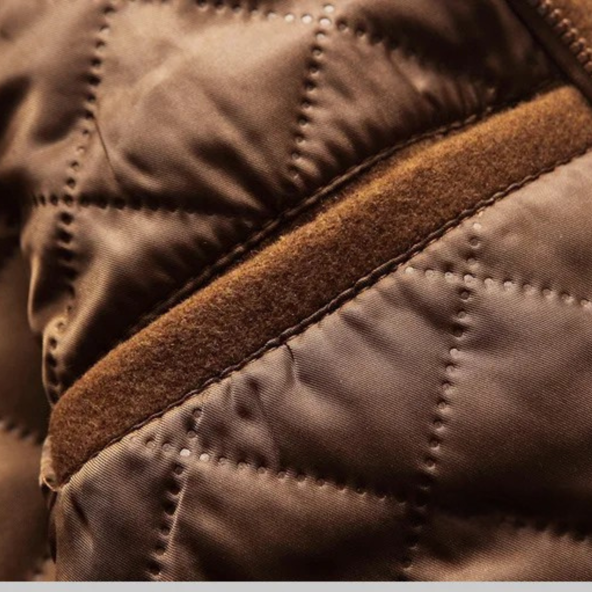Men's Wool Blend Trench Coat Quilted Lining