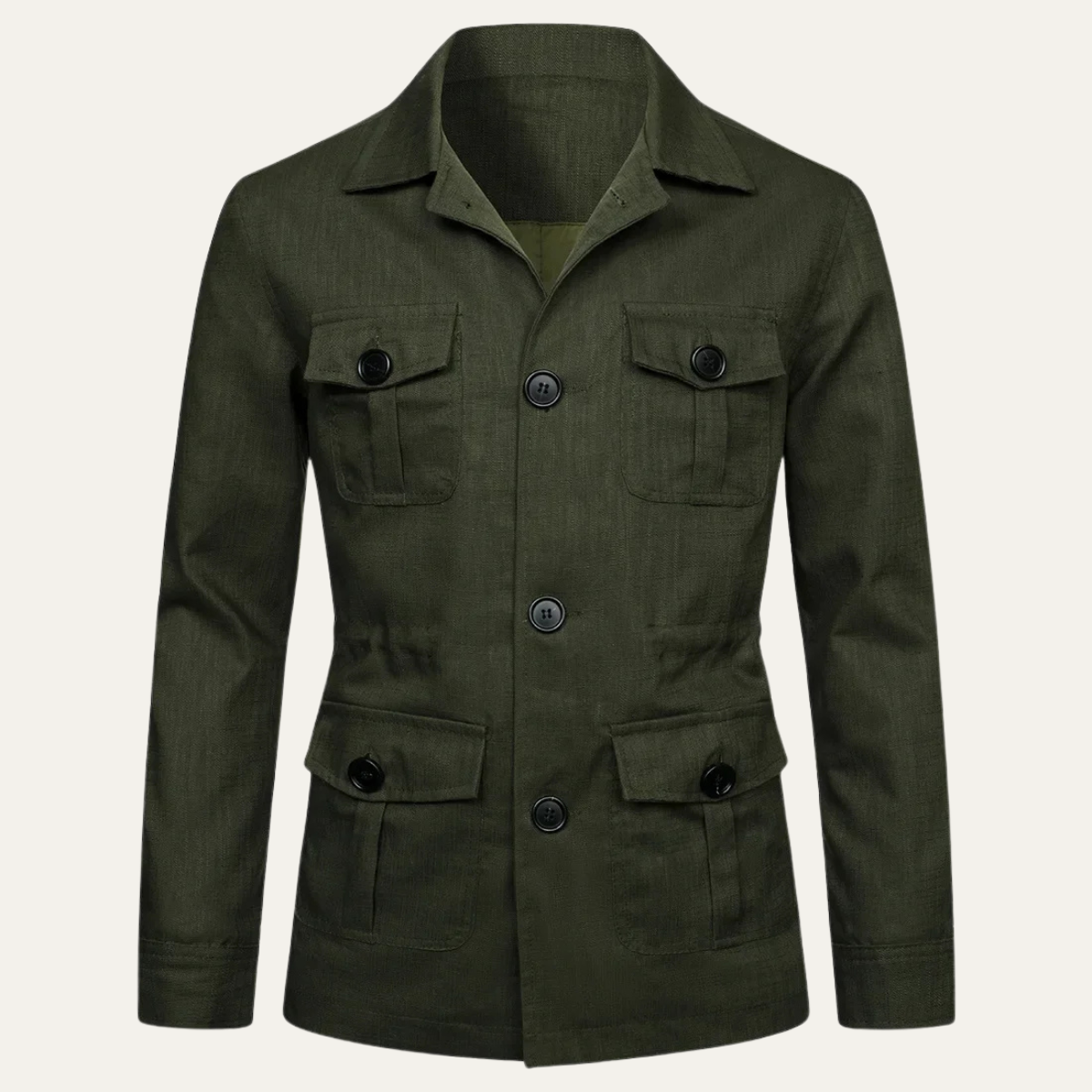 Men's Double Breasted Cotton Jacket Lightweight