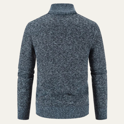 Men's Knitted Zip Cardigan