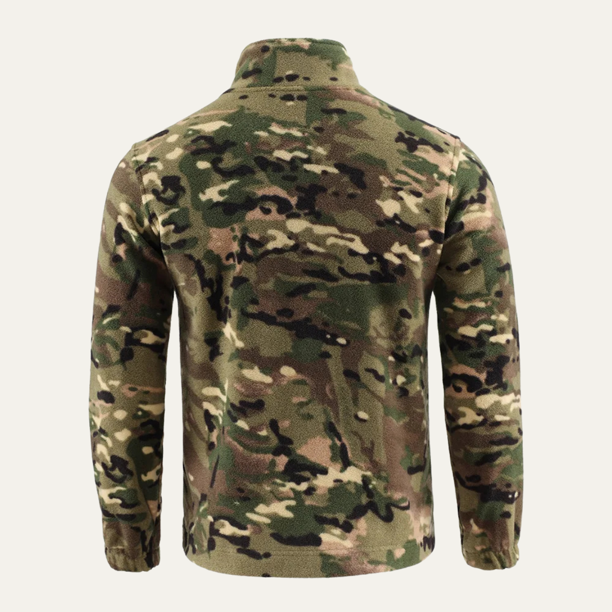 Men's Camouflage Fleece Jacket Warm Zip Up
