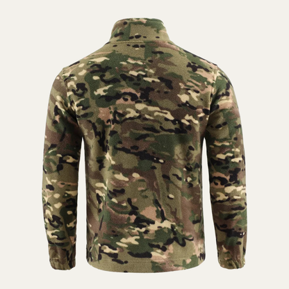 Men's Camouflage Fleece Jacket Warm Zip Up