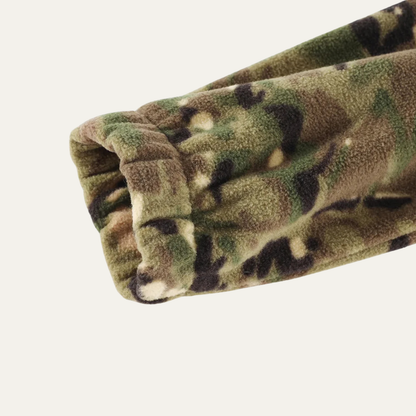 Men's Camouflage Fleece Jacket Warm Zip Up