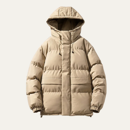 Tillingham Men's Puffer Jacket Warm Hooded