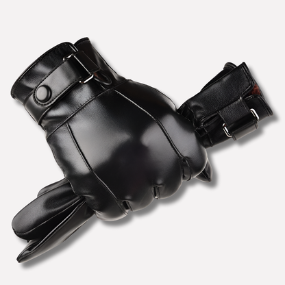 Women's Leather Winter Gloves - VibreMode