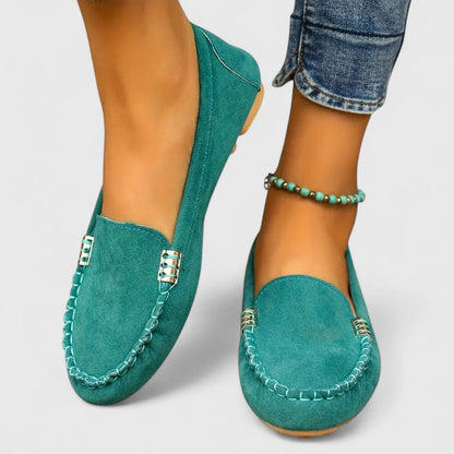 Luxurious Suede Slip On Flat Women's Loafers Shoes