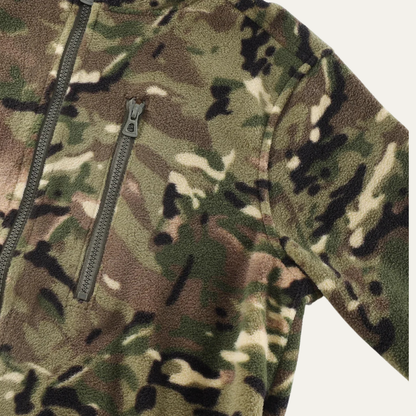 Men's Camouflage Fleece Jacket Warm Zip Up