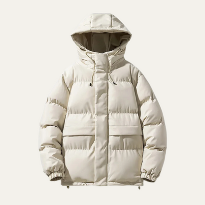 Tillingham Men's Puffer Jacket Warm Hooded - VibreMode