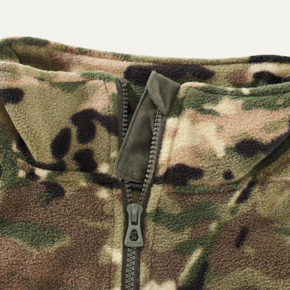 Men's Camouflage Fleece Jacket Warm Zip Up