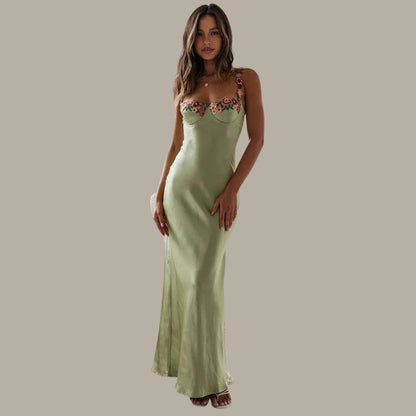 Women's Embroidered Floral Dress