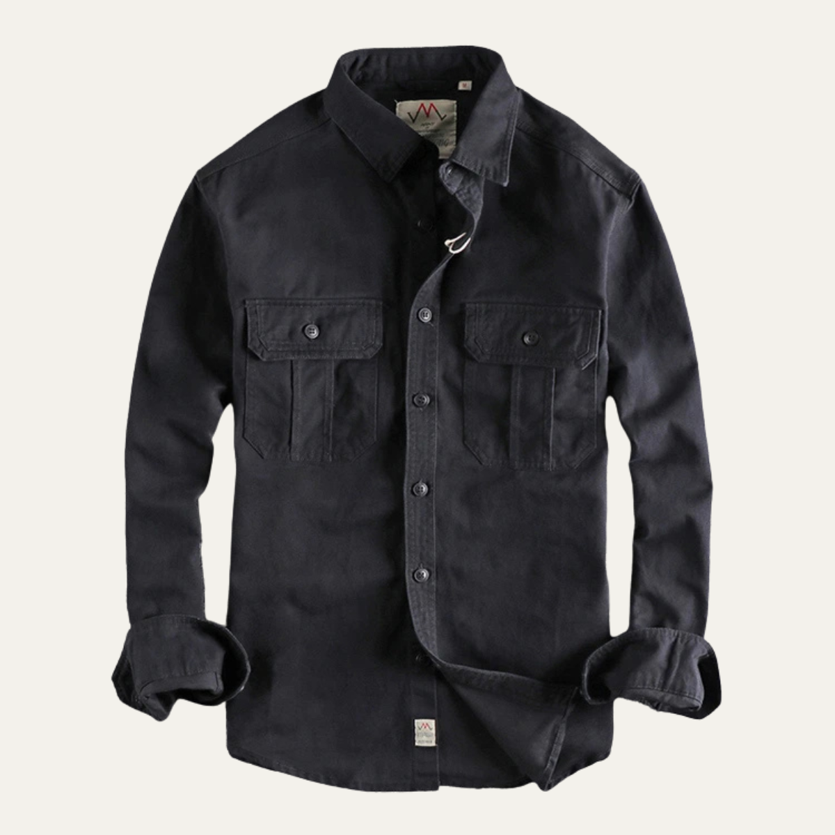 Men's Utility Shirt Jacket Vintage Washed Casual