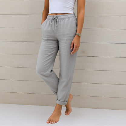 Women's Breathable Pants Elastic Waist