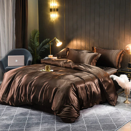 Satin Bedding Set Soft Elegant Design