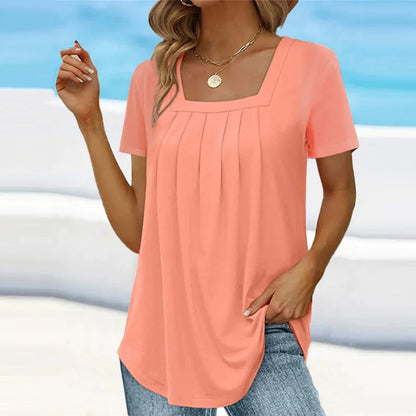 Elegant Women's Pleated Blouse