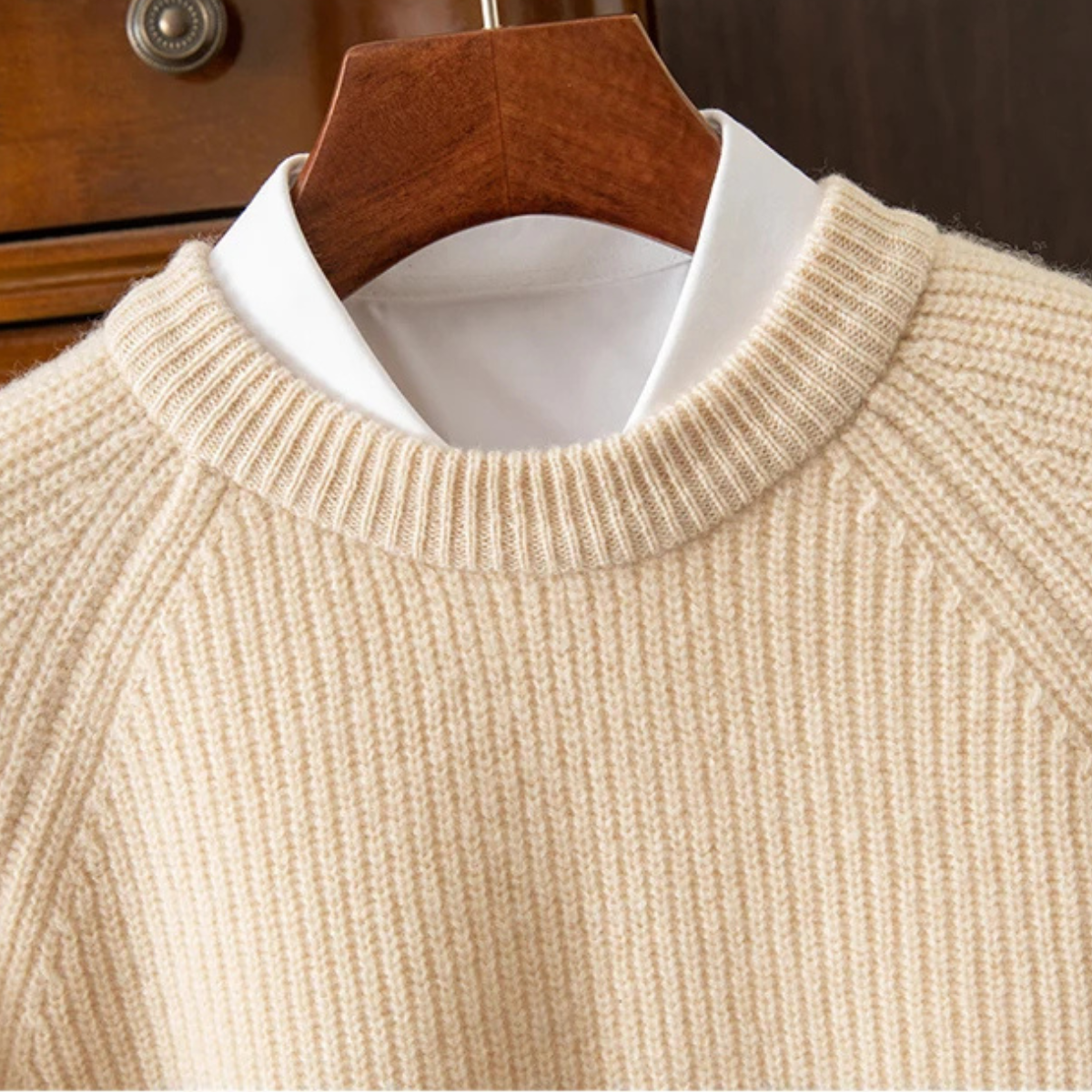 Men's Merino Wool Crew Neck Sweater