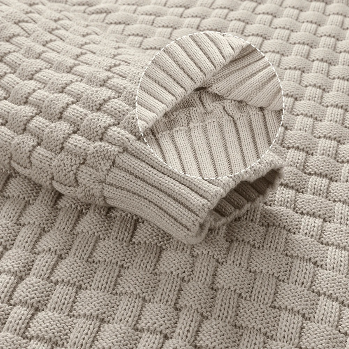 Men's Textured Knit Winter Sweater