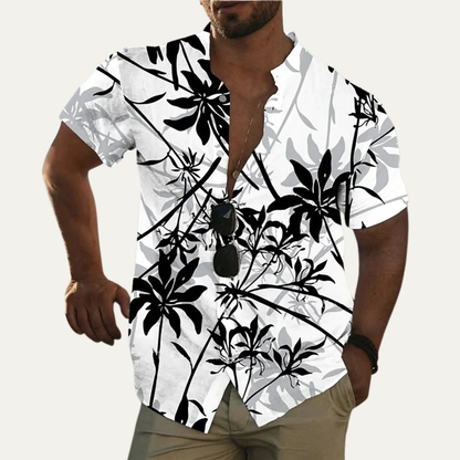 Men's Hawaiian Shirt Tropical Coconut Print