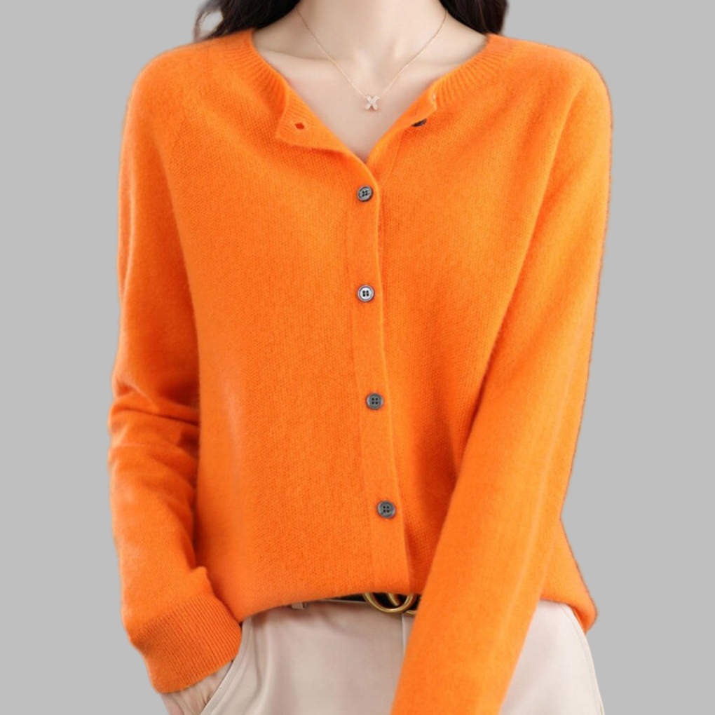 Women's Open Neck Cardigan Sweater