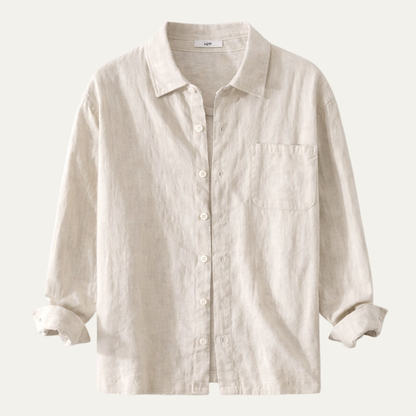 Men's Cotton Shirt Jacket Casual Retro Style - VibreMode
