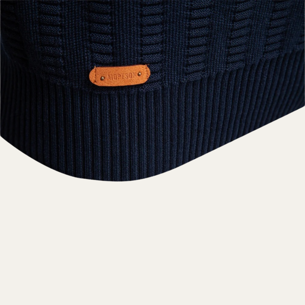 Men's Quarter Zip Winter Sweater