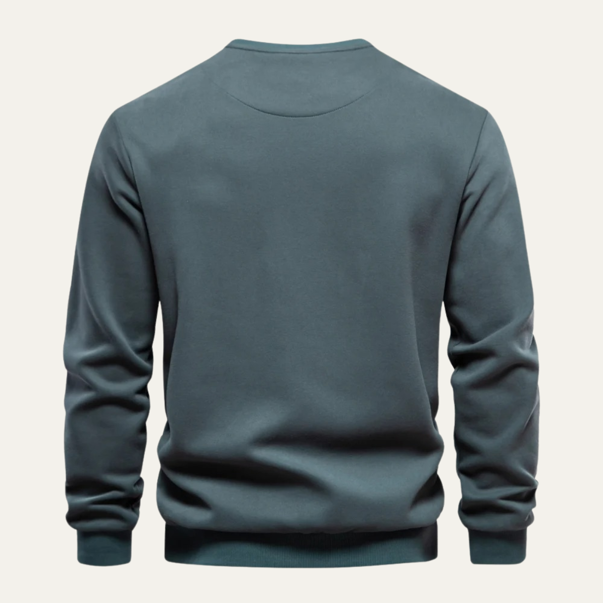 Men's Crew Neck Sweater Chest Pocket