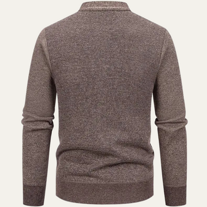 Men's Casual Knit Cardigan Button Up With Pockets