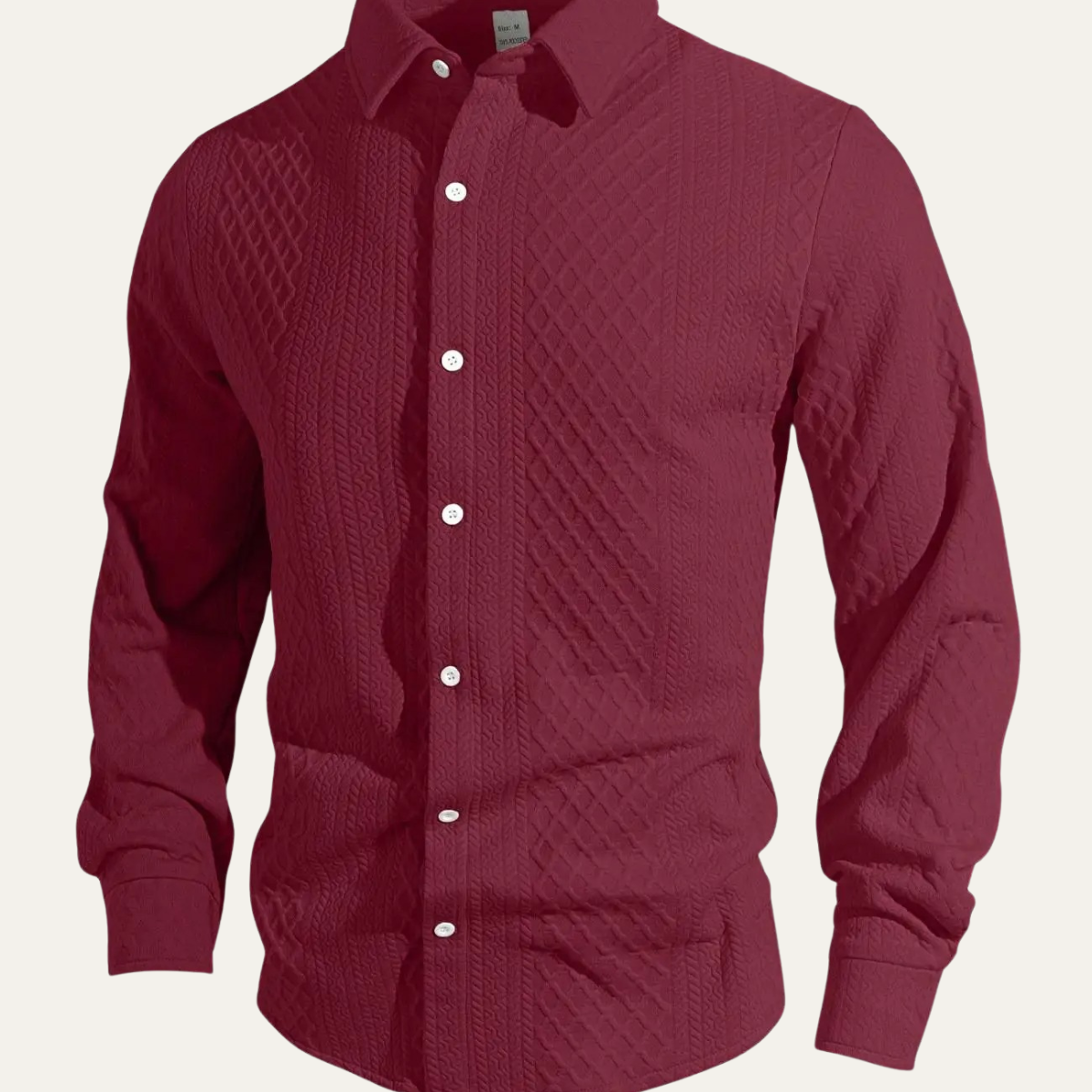 Men's Knit Business Casual Shirt