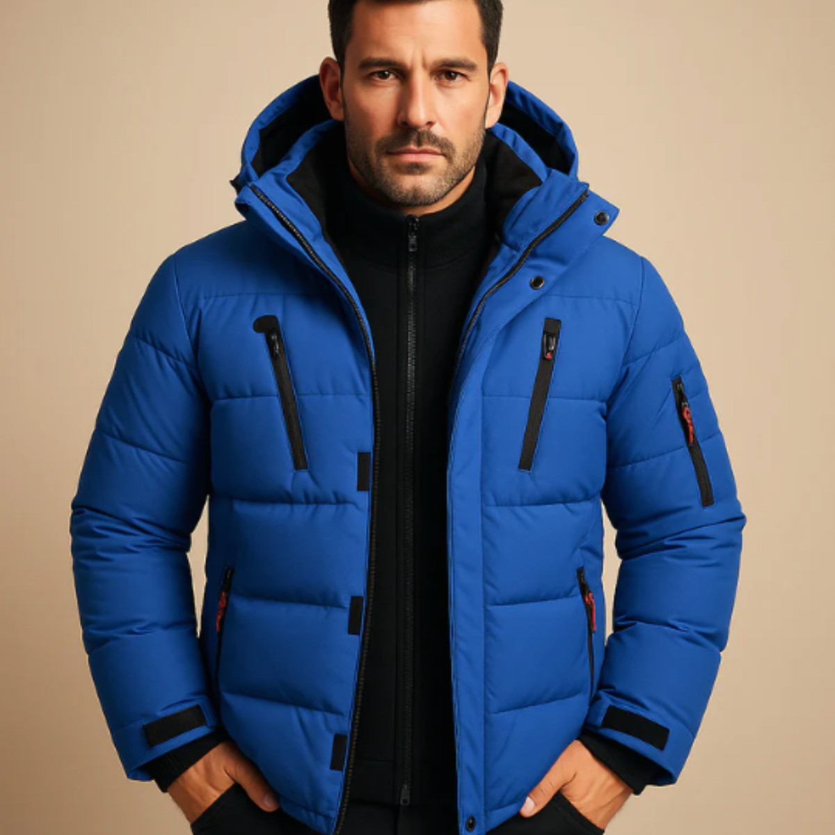 Waverly Men's Waterproof Puffer Jacket With Hood