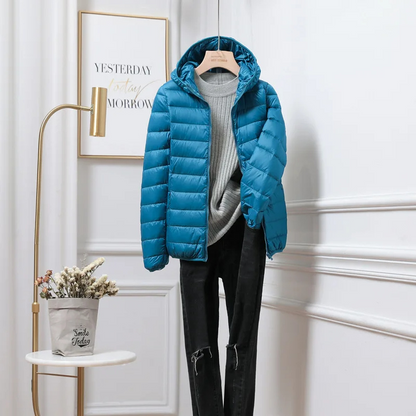 Women's Puffer Jacket Lightweight Water-Resistant
