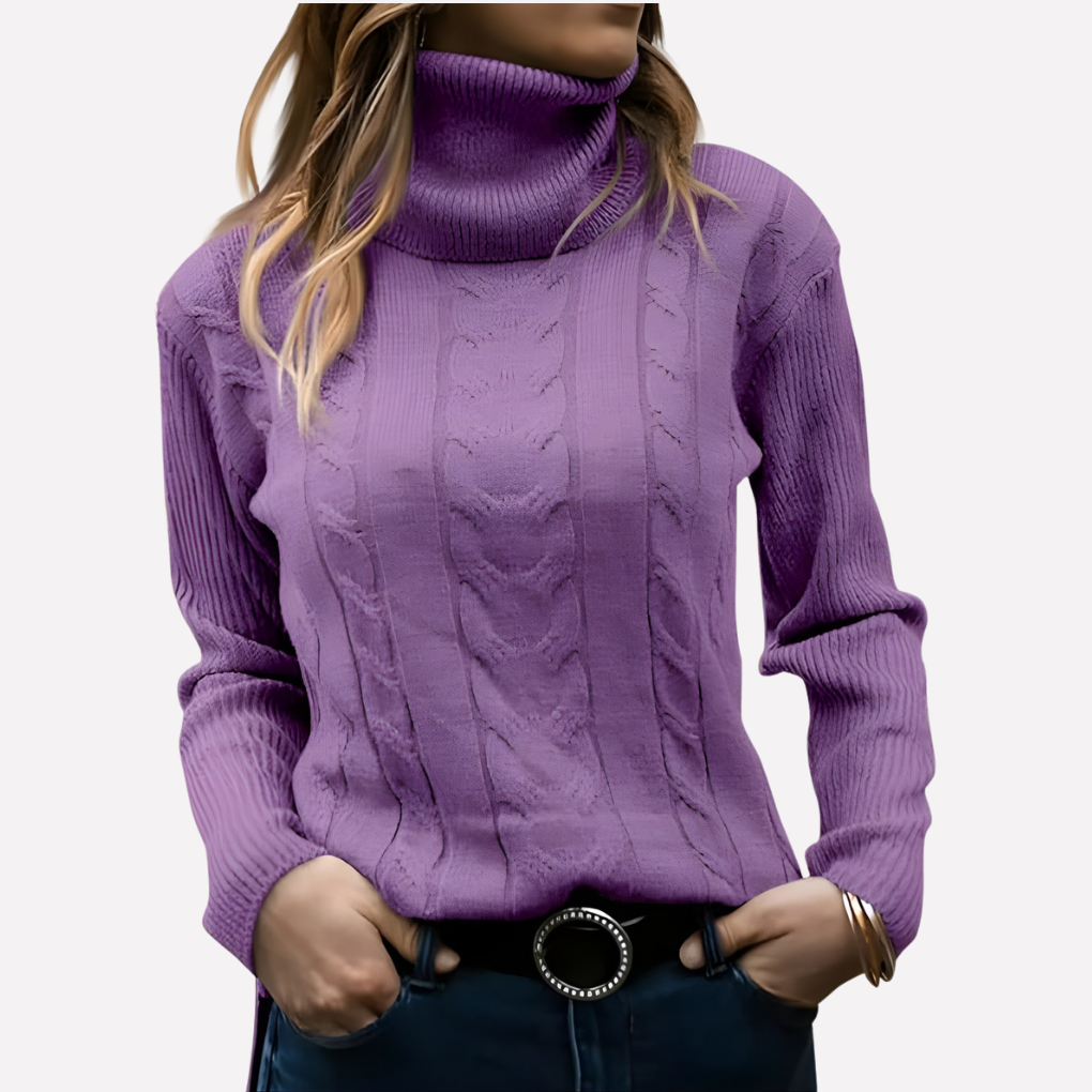 Women's Turtleneck Sweater Relaxed Fit